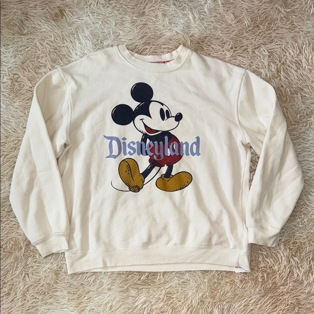 Disney Mickey Mouse Disneyland Sweatshirt - Cream L